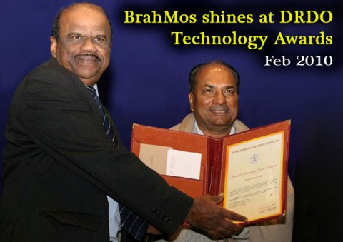 BrahMos shines at the DRDO Technology Day Awards 2010