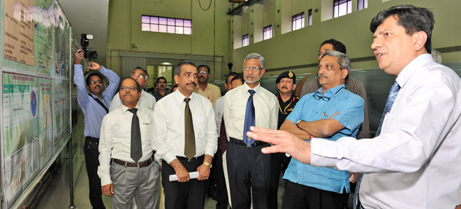 Defence Minister Manohar Parrikar visits BrahMos Integration Complex in Hyderabad