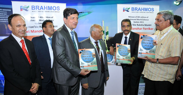 Defence Minister releases 4th edition of Brahmand World Defence Update 2015