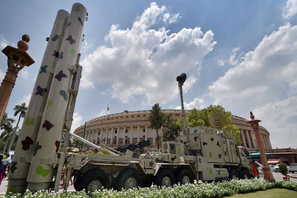BRAHMOS, other indigenous military assets on display at Parliament