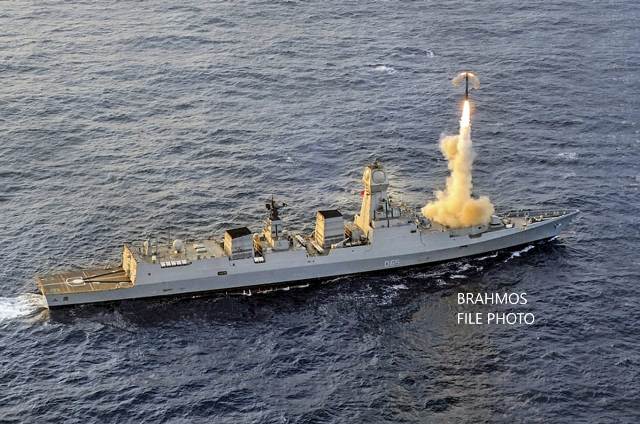 BRAHMOS supersonic cruise missile successfully test-fired from Indian Navy's stealth destroyer, INS Chennai