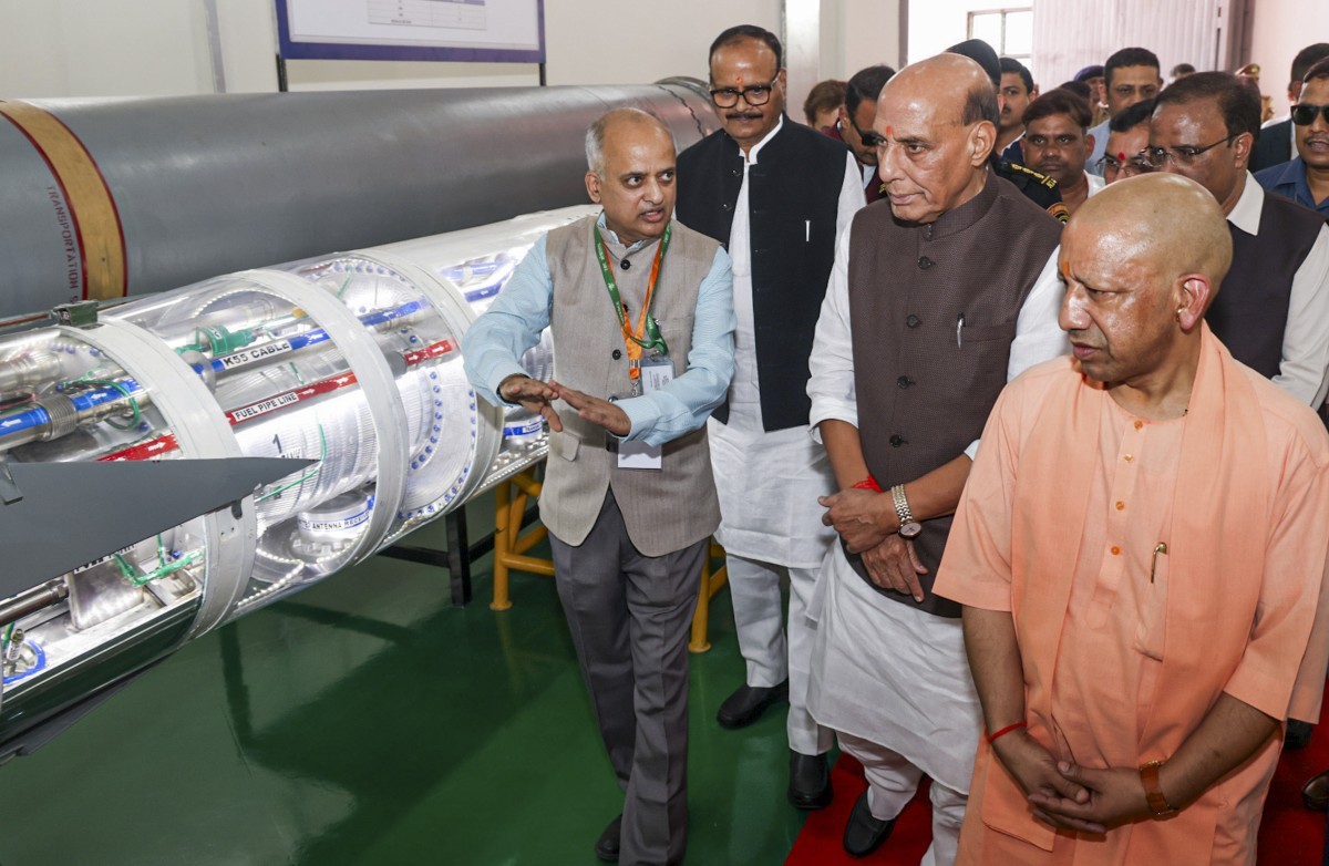 Raksha Mantri, UP CM flag off 1st batch of BRAHMOS missiles manufactured in Lucknow, Uttar Pradesh