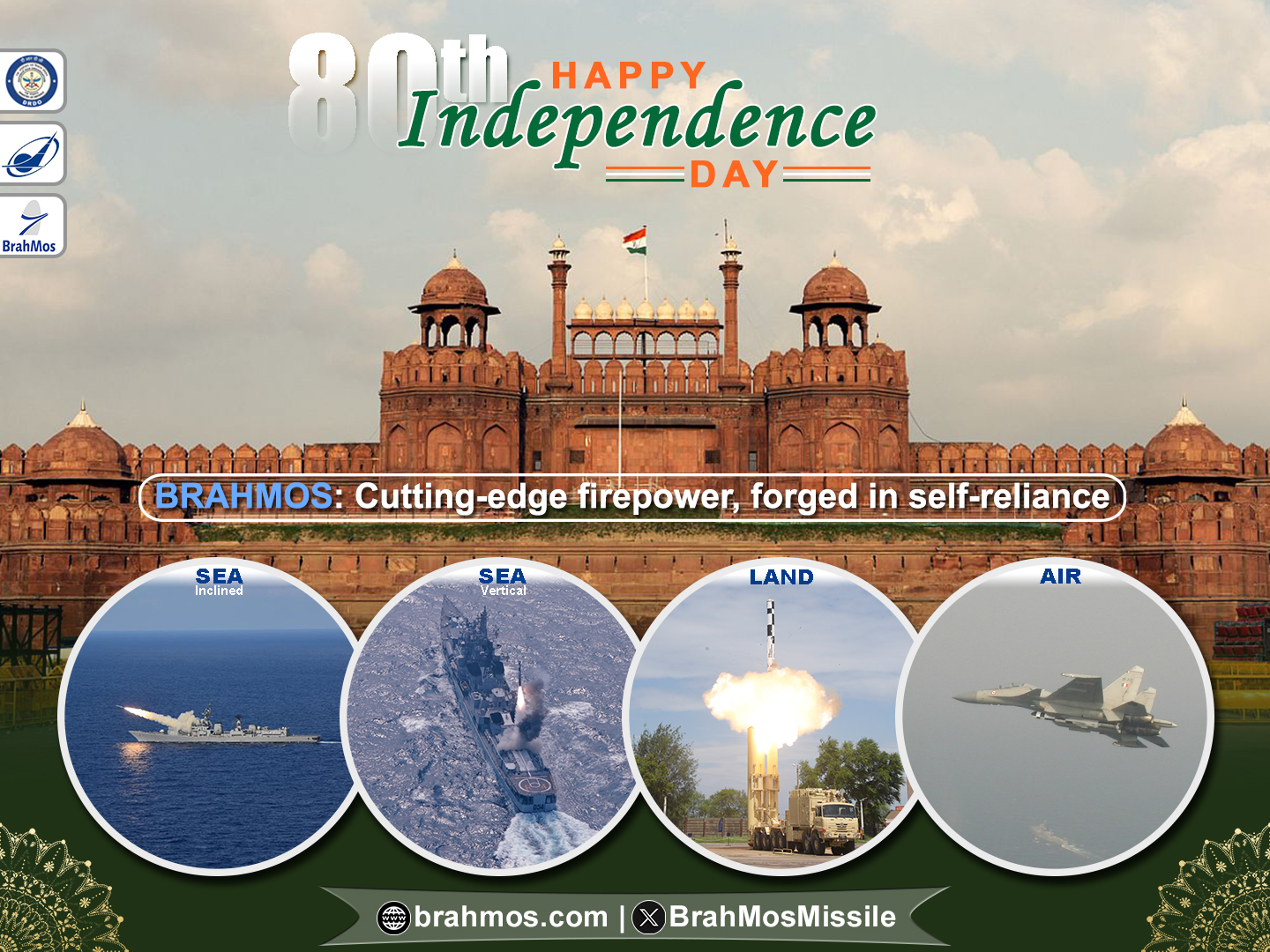 On India's 80th Independence Day, Team BrahMos celebrates the nation's journey toward "Atma Nirbhar & Viksit Bharat"